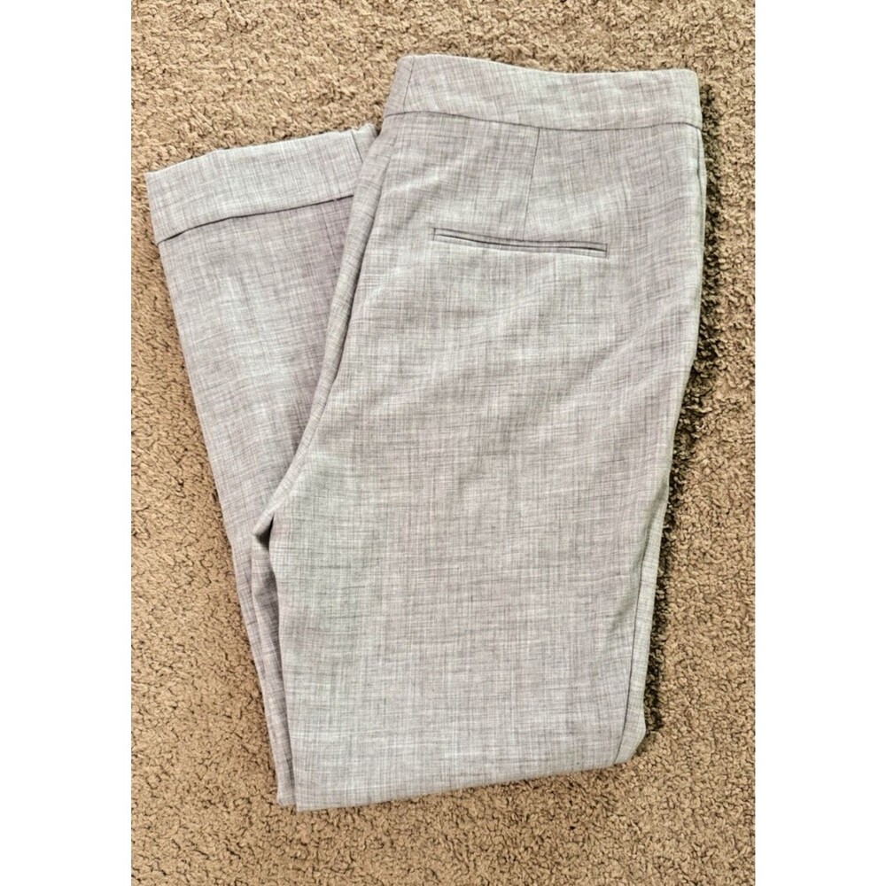 Ann Taylor Gray Pleated Straight Leg Dress Pants with Pockets - Size 6